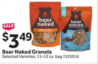 Stop&Shop Bear Naked Granola offer