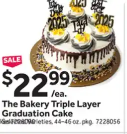 Stop&Shop The Bakery Triple Layer Graduation Cake offer