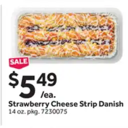 Stop&Shop Strawberry Cheese Strip Danish offer