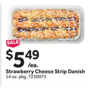 Stop&Shop Strawberry Cheese Strip Danish offer
