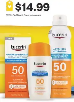 CVS ALL Eucerin sun care offer