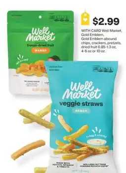 CVS Well Market, Gold Emblem, Gold Emblem abound chips, crackers, pretzels, dried fruit offer