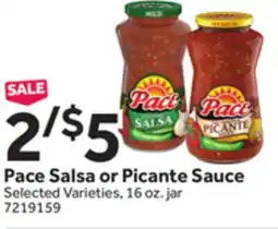 Stop&Shop Pace Salsa or Picante Sauce offer