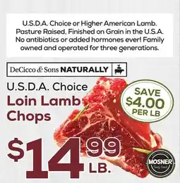 DeCicco & Sons Loin Lamb Chops offer