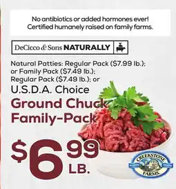 DeCicco & Sons Ground Chuck Family-Pack offer