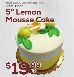 DeCicco & Sons 5 Lemon Mousse Cake offer