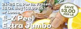 DeCicco & Sons E-Z Peel Extra Jumbo Shrimp offer