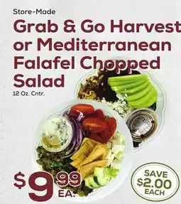 DeCicco & Sons Grab & Go Harvest or Mediterranean Falafel Chopped Salad offer