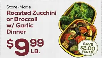 DeCicco & Sons Roasted Zucchini or Broccoli w/Garlic Dinner offer