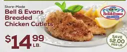 DeCicco & Sons Bell & Evans Breaded Chicken Cutlets offer