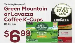 DeCicco & Sons Green Mountain or Lavazza Coffee K-Cups offer