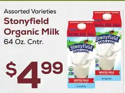 DeCicco & Sons Stonyfield Organic Milk offer