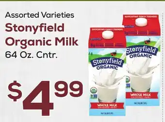 DeCicco & Sons Stonyfield Organic Milk offer