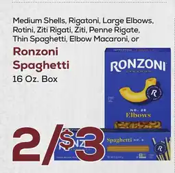 DeCicco & Sons Ronzoni Spaghetti offer