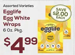 DeCicco & Sons Egglife Egg White Wraps offer