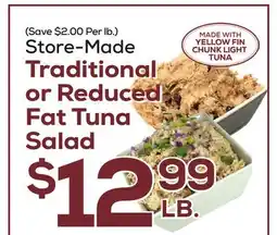 DeCicco & Sons Traditional or Reduced Fat Tuna Salad offer