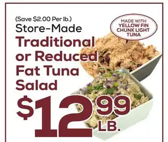 DeCicco & Sons Traditional or Reduced Fat Tuna Salad offer