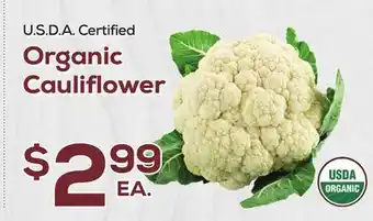 DeCicco & Sons Organic Cauliflower offer