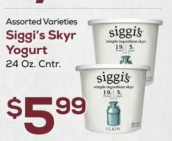 DeCicco & Sons Siggi's Skyr Yogurt offer