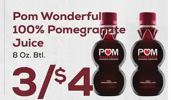 DeCicco & Sons Pom Wonderful 100% Pomegranate Juice offer