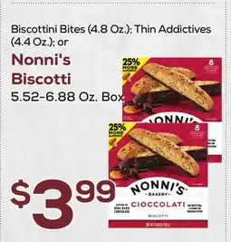 DeCicco & Sons Nonni's Biscotti 5.52-6.88 Oz. Box offer