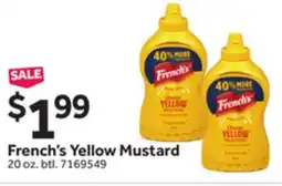 Stop&Shop French's Yellow Mustard offer