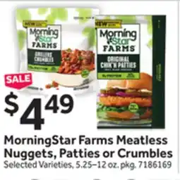 Stop&Shop MorningStar Farms Meatless Nuggets, Patties or Crumbles offer