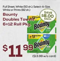 DeCicco & Sons Bounty Doubles Towels offer