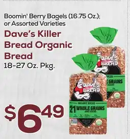 DeCicco & Sons Dave's Killer Bread Organic Bread 18-27 Oz. Pkg offer