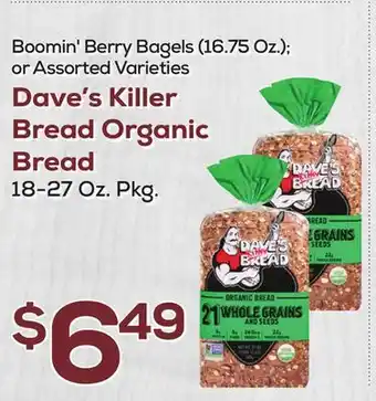 DeCicco & Sons Dave's Killer Bread Organic Bread 18-27 Oz. Pkg offer