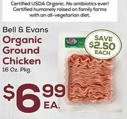 DeCicco & Sons Bell & Evans Organic Ground Chicken offer