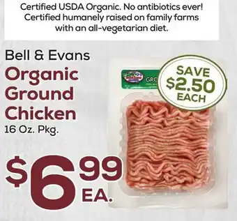 DeCicco & Sons Bell & Evans Organic Ground Chicken offer