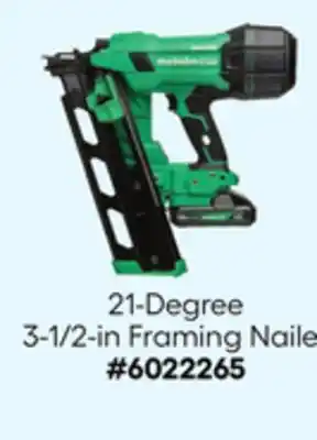 Lowe's 21-Degree 3-1/2-in Framing Nailer offer