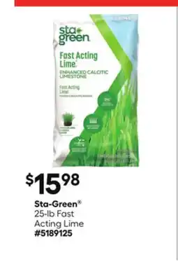 Lowe's 25-lb Fast Acting Lime offer