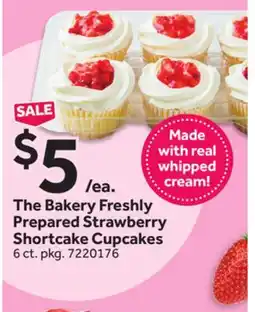 Stop&Shop The Bakery Freshly Prepared Strawberry Shortcake Cupcakes offer