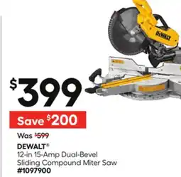 Lowe's 12-in 15-Amp Dual-Bevel Sliding Compound Miter Saw offer