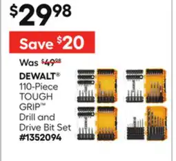 Lowe's 110-Piece TOUGH GRIP Drill and Drive Bit Set offer