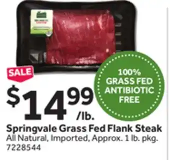 Stop&Shop Springvale Grass Fed Flank Steak offer