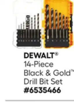 Lowe's 14-Piece Black & Gold Drill Bit Set offer