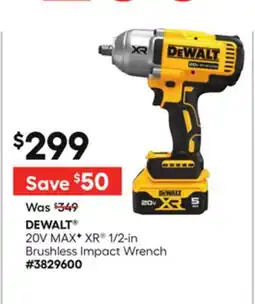 Lowe's 20V MAX F XR 1/2-in Brushless Impact Wrench offer