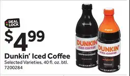 Stop&Shop Dunkin' Iced Coffee offer