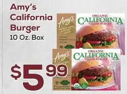 DeCicco & Sons Amy's California Burger offer