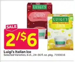 Stop&Shop Luigi's Italian Ice offer