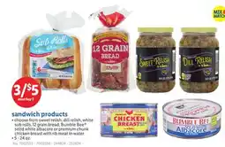 Lidl sandwich products offer