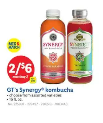 Lidl GT's Synergy kombucha offer