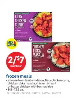 Lidl frozen meals offer