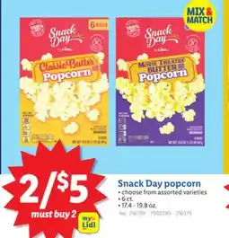 Lidl Snack Day popcorn offer