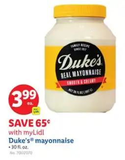 Lidl Duke's mayonnaise offer