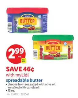 Lidl spreadable butter offer