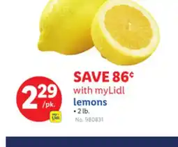 Lidl lemons offer